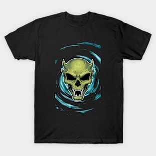 Green Alien Skull T-Shirt